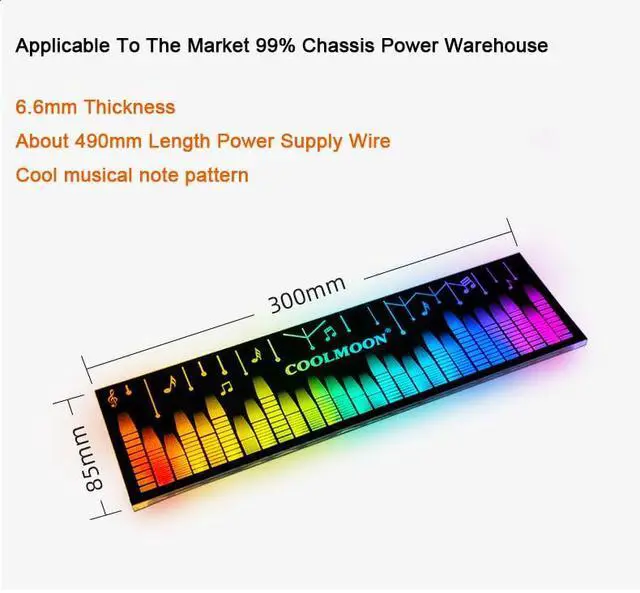 Alt view image 7 of 7 - 5V 3Pin ARGB Light Board Power Warehouse Decoration PC Chassis Light Board Chassis Lighting Side Panel for Computer Cases - White