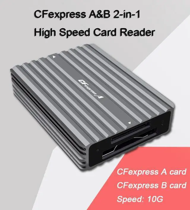 Alt view image 6 of 7 - CFexpress Type B/Type A Card Reader with OTG Cable USB3.2 Gen2 10Gbps Type C to CF Express Card Reader Memory Card Adapter