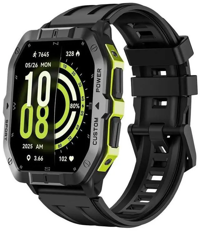Main image of Outdoor GPS Smart Watch 2.02" HD Big Screen Fitness Tracker for Android iPhone (Green)