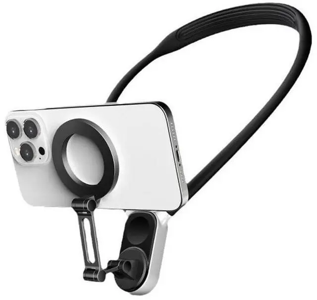 Main image of Magnetic Suction Neck Hold Mount for GoPro Action Camera and Phone Quick Release Hold for iPhone 15 14 13 12 Vlog Live Streaming Photography Accessory