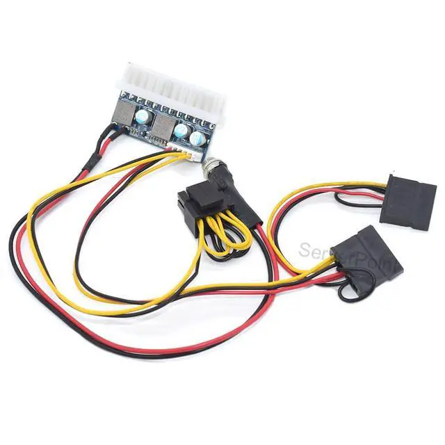 Alt view image 2 of 5 - DC-ATX-160W high Power 24pin DC ATX PSU 12V DC Input 160W Peak Output Switch DC-DC ATX Pico PSU Mini ITX PC Power Supply Cable