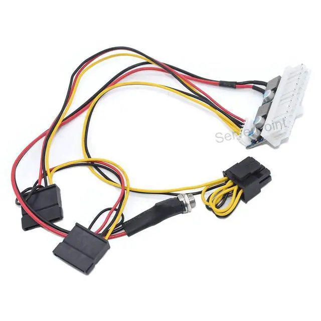 Alt view image 4 of 5 - DC-ATX-160W high Power 24pin DC ATX PSU 12V DC Input 160W Peak Output Switch DC-DC ATX Pico PSU Mini ITX PC Power Supply Cable