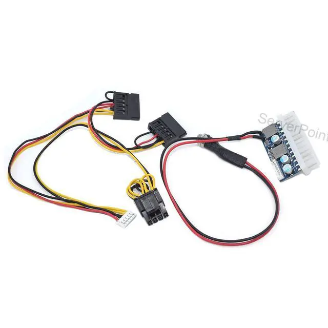 Alt view image 5 of 5 - DC-ATX-160W high Power 24pin DC ATX PSU 12V DC Input 160W Peak Output Switch DC-DC ATX Pico PSU Mini ITX PC Power Supply Cable