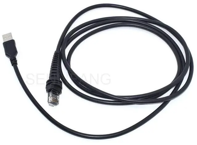 Alt view image 2 of 5 - New 2M USB Cable Straight Black Scanner Cable for 1900G 1300G 1202G 1400G 1450G 1452G