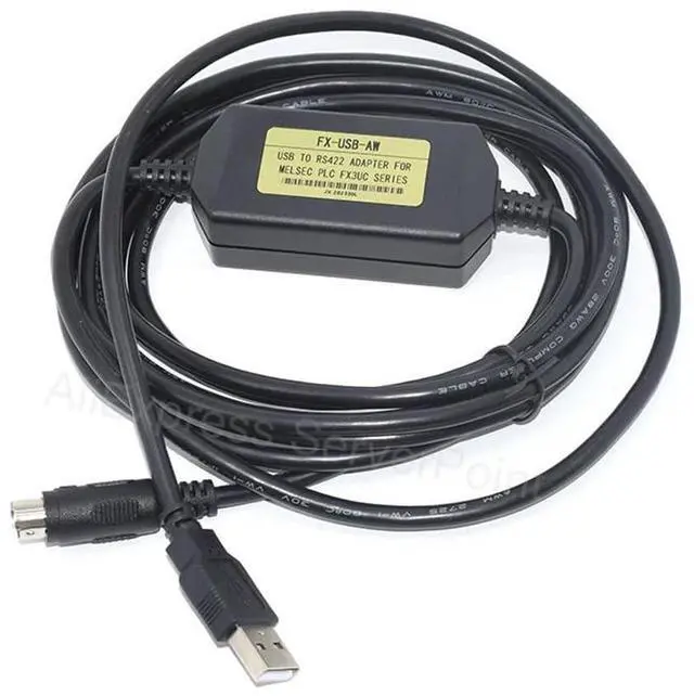 Main image of Well Tested Adapter FX-USB-AW USB to RS422 for FX3U FX3G PLC 3G 1N 2N 1S Series PLC Programming Cable Replaced by USB-SC09-FX