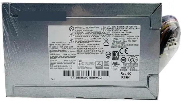 Main image of 1pc for Z228 280W Power Supply D13-280P1A DPS-280AB-5/2 A 758652-001 758753-001