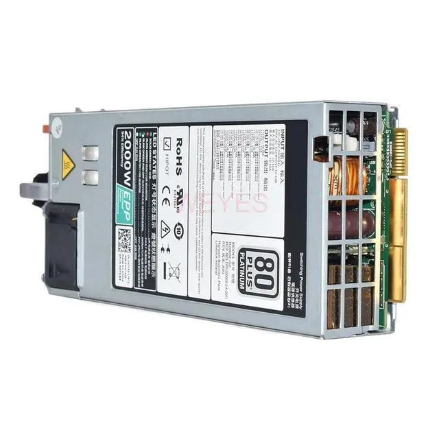 Alt view image 2 of 3 - 1pc 2000W PSU D2000E-S2 0XYK93 XYK93 for R840 R940 R740XD T640 Server EPP Switching Power Supply DPS-2000EB-2 A