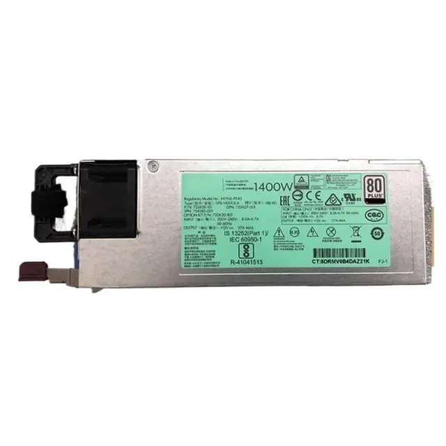 Alt view image 2 of 5 - for DL388 G9 1400W Server Power Supply 720620-B21 733428-101 HSTNS-PD43 733427-010 DPS-1400CB A 754383-001