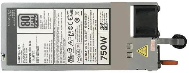 Main image of 5NF18 05NF18 for R620 520 720 820 920 T420 750W Power Supply E750E-S0 DPS-750AB-29 A F750E-S0 D750E-S1/S3