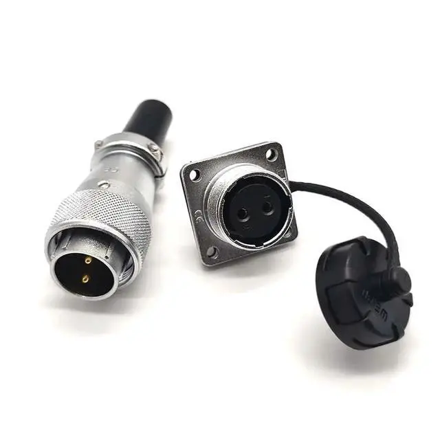 Alt view image 3 of 6 - WS20 2PIN Metal Power Connector Electrical Power Supply Plug Socket