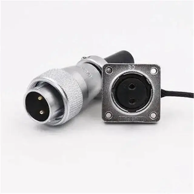 Alt view image 4 of 6 - WS20 2PIN Metal Power Connector Electrical Power Supply Plug Socket