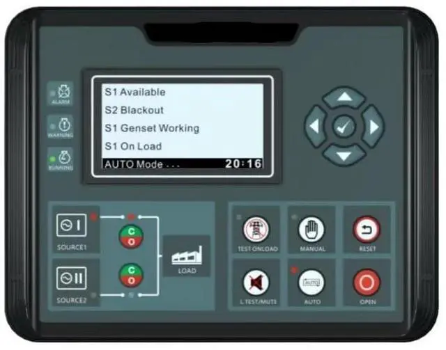 Alt view image 2 of 3 - ATS520 Controller ATS Diesel Generator Controller Dual Power(ATS520IR)