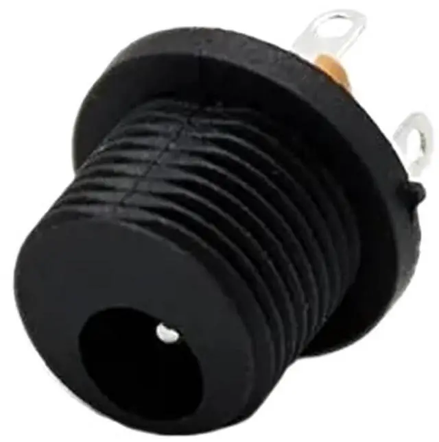 Main image of DC Power Socket Female Connector Panel Mount Bulkhead Through Hole Straight