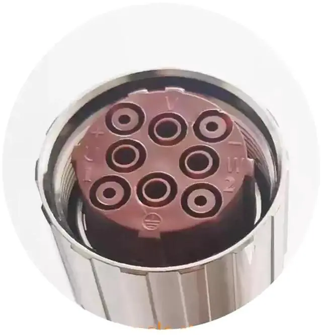 Main image of Servo Motor M40-8A Power Head 8-Hole Female Straight Socket Power Cable Connector