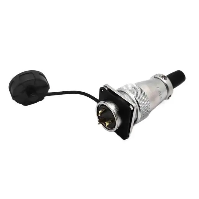 Alt view image 3 of 4 - 1pc WS24 3pin Power Connector Plug Socket 25A 500V 3 Wire Aviation Cable