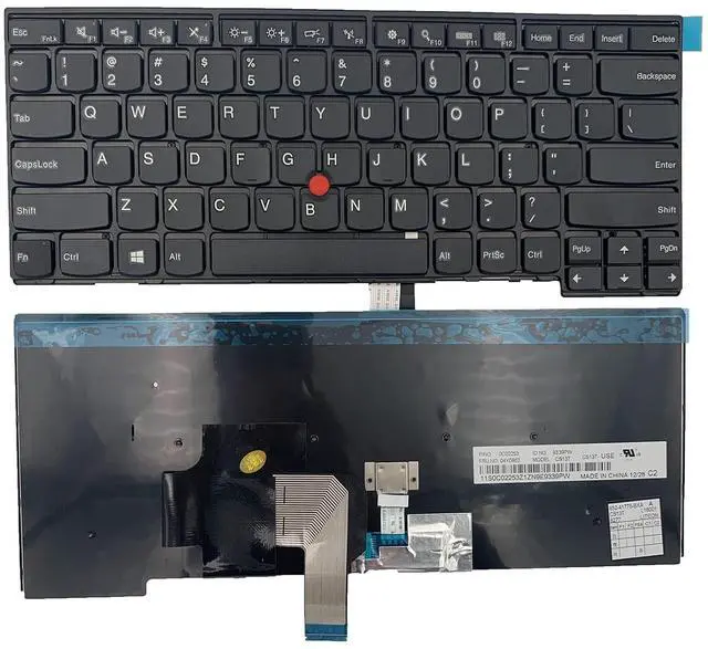Main image of Laptop Replacement Keyboard for Lenovo Thinkpad T440 T440P T440s T431 E431 L440 T450s L440 L450 L460 L470 T431S T450 e440 e431S T460 Series Black US Layout