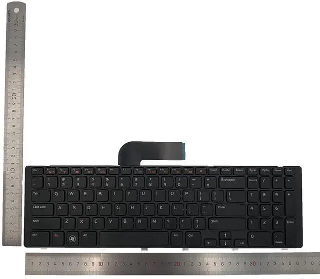 Alt view image 2 of 7 - Laptop Replacement US Layout Keyboard for Dell 17R N7110 L701X L702X 5720 7720 XPS 17 L702X 3750 Black Frame