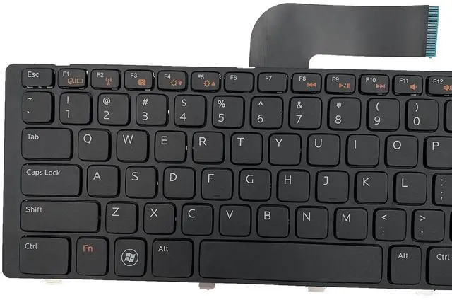Alt view image 6 of 7 - Laptop Replacement US Layout Keyboard for Dell 17R N7110 L701X L702X 5720 7720 XPS 17 L702X 3750 Black Frame