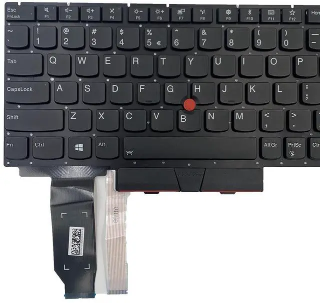 Alt view image 6 of 7 - Laptop Keyboard for Lenovo Thinkpad E15 Gen 1 E15 Gen 2 2020 (20T8 20T9 20TD 20TE) US Layout Replacement Backlit Black