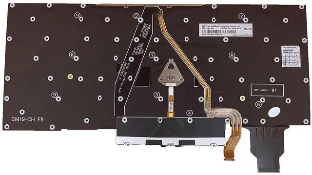 Alt view image 4 of 7 - Laptop Replacement US Layout with Pointing with Backlight Keyboard for Lenovo Thinkpad X1 Carbon 7th Gen 2019 X1C 2020 20QD 20QE 20R1 20R2 8TH 20U9 20UA SN20R55563 CS19BL 84US