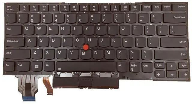 Alt view image 3 of 7 - Laptop Replacement US Layout with Pointing with Backlight Keyboard for Lenovo Thinkpad X1 Carbon 7th Gen 2019 X1C 2020 20QD 20QE 20R1 20R2 8TH 20U9 20UA SN20R55563 CS19BL 84US