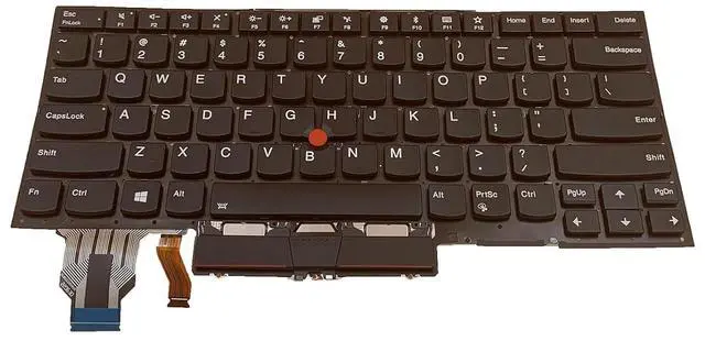 Alt view image 7 of 7 - Replacement US Backlit Keyboard for Lenovo ThinkPad X1 Carbon Gen 7/8, X1 Yoga Gen 4/5 Laptops