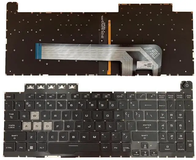 Main image of Laptop Replacement US Layout RGB Colorful Backlight Keyboard for ASUS TUF Gaming 8 F15 FX506 FA506 FA506II FX506H FA506Q FX506L FA506H F17 FX706 FX706L FA706U FX706U FA706 661VUS00