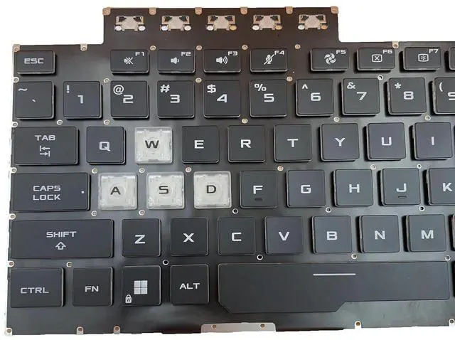 Alt view image 5 of 7 - Laptop Replacement US Layout RGB Colorful Backlight Keyboard for ASUS TUF Gaming 8 F15 FX506 FA506 FA506II FX506H FA506Q FX506L FA506H F17 FX706 FX706L FA706U FX706U FA706 661VUS00