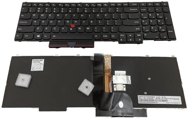 Alt view image 3 of 7 - Laptop Replacement US Layout with Pointer and Backlight Keyboard for Lenovo Thinkpad P50 P51 P70 00PA288 SN20K85114/00PA370 0BL0014