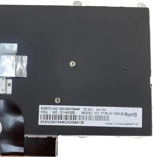 Alt view image 5 of 7 - Laptop Replacement US Layout with Pointer and Backlight Keyboard for Lenovo Thinkpad P50 P51 P70 00PA288 SN20K85114/00PA370 0BL0014