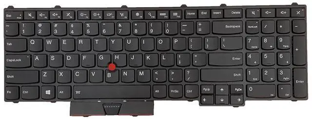 Alt view image 6 of 7 - Laptop Replacement US Layout with Pointer and Backlight Keyboard for Lenovo Thinkpad P50 P51 P70 00PA288 SN20K85114/00PA370 0BL0014