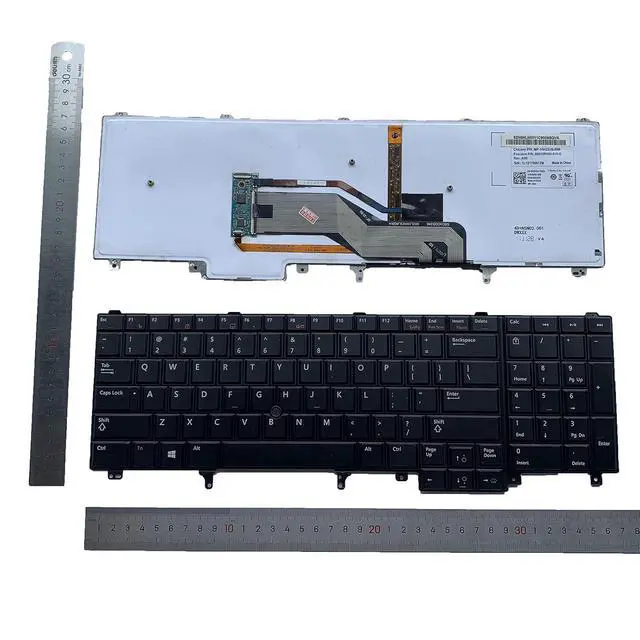 Alt view image 2 of 7 - Laptop Replacement US Layout with Pointing with Backlight Keyboard for DELL Latitude E5520 E5530 E6520 E6530 E6540 Precision M4600 M4800 M6600 M6700 6800 0HG3G3 7T425 07T425 NSK-DW2BC 01