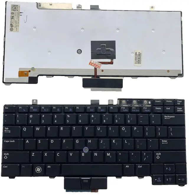 Main image of Laptop Replacement US Layout with Pointing with Backlight Keyboard for Dell Latutude E6400 E6410 E6500 E6510 E5410 E5510 E5400 E5500 Precision M2400 M4400 M4500