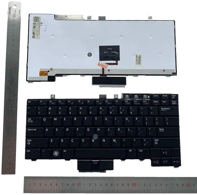Alt view image 2 of 7 - Laptop Replacement US Layout with Pointing with Backlight Keyboard for Dell Latutude E6400 E6410 E6500 E6510 E5410 E5510 E5400 E5500 Precision M2400 M4400 M4500
