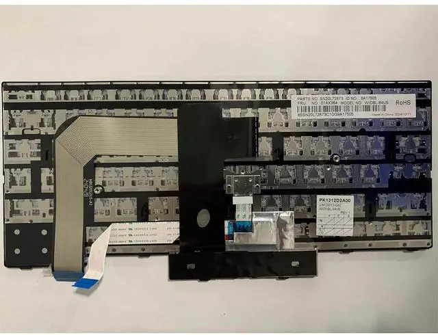 Alt view image 3 of 7 - Laptop Replacement US Layout No Backlit Keyboard for Lenovo Thinkpad T470 T480 A475 A485 01HX459 01AX487 01HX499 01HX419 01AX528
