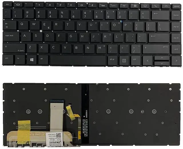 Main image of Laptop Replacement US Layout with Backlit Keyboard for HP Elitebook 1040 G4,EliteBook x360 1040 G5 Black