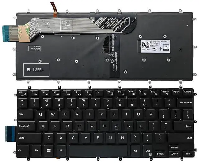Main image of Laptop Replacement US Layout with Backlit Keyboard for Dell Inspiron 5368 5378 5370 5379 5568 5578 5579 7368 7370 7373 7375 7378 7460 7466 7467 7560 7569 7570 7572 7573 7579 P/N:H4XRJ 0H4XRJ