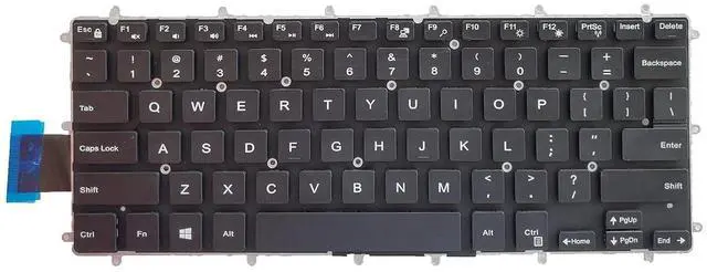 Alt view image 2 of 3 - Laptop Replacement US Keyboard for Dell Inspiron 5368 5378 5370 5379 5568 5578 5579 7368 7370 7373 7375 7378 7460 7466 7467 7560 7569 7570 7572 7573 7579 P69G P69G001 P83G P83G001 P58F P58F001
