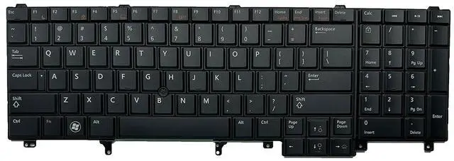 Alt view image 3 of 7 - Laptop Replacement US Keyboard for Dell Latitude E5520 E5520m E5530 E6520 E6530 E6540 Precision M4600 M4700 M4800 M6600 M6700 HG3G3 0HG3G3 7T425 07T425 NSK-DW2BC 01 with Pointing Backlight