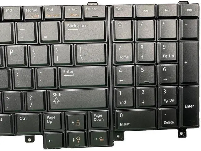 Alt view image 4 of 7 - Laptop Replacement US Keyboard for Dell Latitude E5520 E5520m E5530 E6520 E6530 E6540 Precision M4600 M4700 M4800 M6600 M6700 HG3G3 0HG3G3 7T425 07T425 NSK-DW2BC 01 with Pointing Backlight