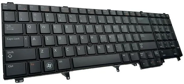 Alt view image 6 of 7 - Laptop Replacement US Keyboard for Dell Latitude E5520 E5520m E5530 E6520 E6530 E6540 Precision M4600 M4700 M4800 M6600 M6700 HG3G3 0HG3G3 7T425 07T425 NSK-DW2BC 01 with Pointing Backlight