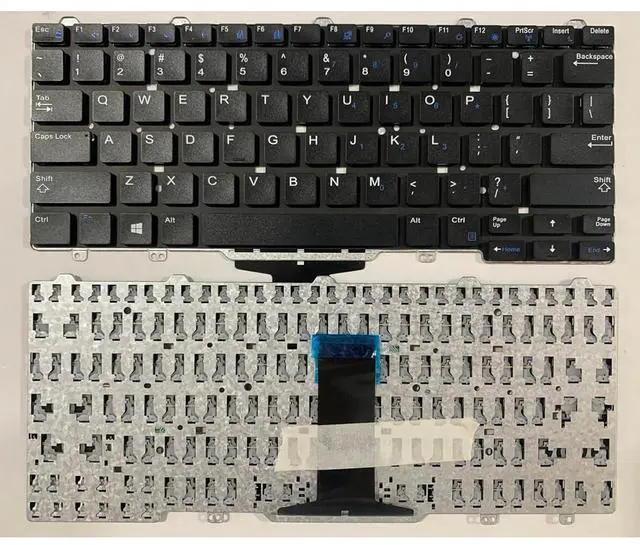 Main image of Laptop Replacement US Layout Keyboard for Dell Latitude E5450 E5470 E7450 E7470 7480 7490 5480 5488 3340 3350 Without Pointer No Backlight Black