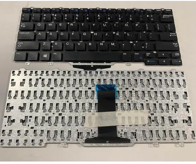 Alt view image 2 of 7 - Laptop Replacement US Layout Keyboard for Dell Latitude E5450 E5470 E7450 E7470 7480 7490 5480 5488 3340 3350 Without Pointer No Backlight Black