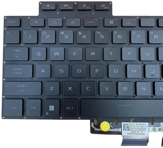 Alt view image 6 of 7 - Laptop Replacement US Keyboard for ASUS ROG Zephyrus G15 GA503 GA503Q GA503QS GA503QR GA503QM & ROG Zephyrus M16 GU603 GU603H 0KNR0-2812US00 V202526QS1 Backlight