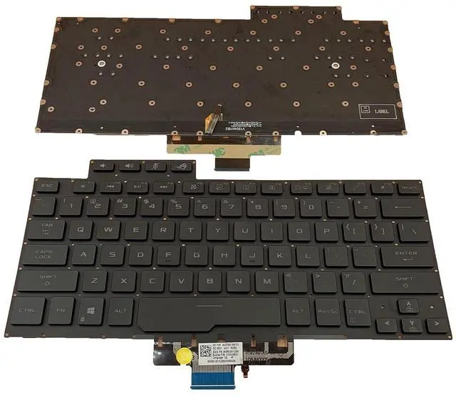 Alt view image 3 of 7 - Laptop Replacement US Layout with Backlight Keyboard for ASUS ROG Zephyrus G14 GA401 GA401U Series Laptop, Zephyrus G14 Replacement Keyboad wih Backlit US Layout 8037B0169701
