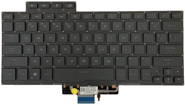 Alt view image 5 of 7 - Laptop Replacement US Layout with Backlight Keyboard for ASUS ROG Zephyrus G14 GA401 GA401U Series Laptop, Zephyrus G14 Replacement Keyboad wih Backlit US Layout 8037B0169701