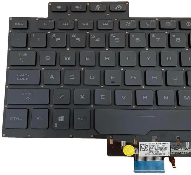 Alt view image 7 of 7 - Laptop Replacement US Layout with Backlight Keyboard for ASUS ROG Zephyrus G14 GA401 GA401U Series Laptop, Zephyrus G14 Replacement Keyboad wih Backlit US Layout 8037B0169701