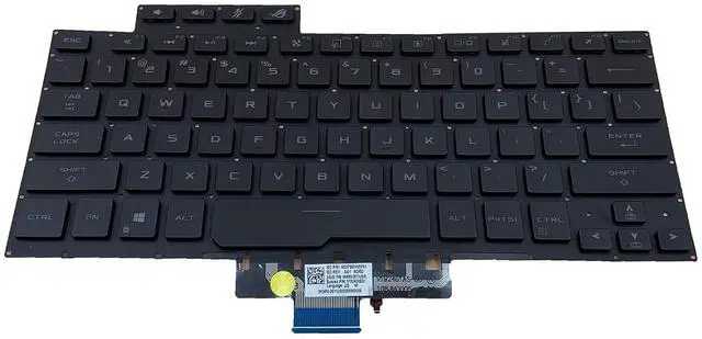 Alt view image 6 of 7 - Laptop Replacement US Layout with Backlight Keyboard for ASUS ROG Zephyrus G14 GA401 GA401U Series Laptop, Zephyrus G14 Replacement Keyboad wih Backlit US Layout 8037B0169701