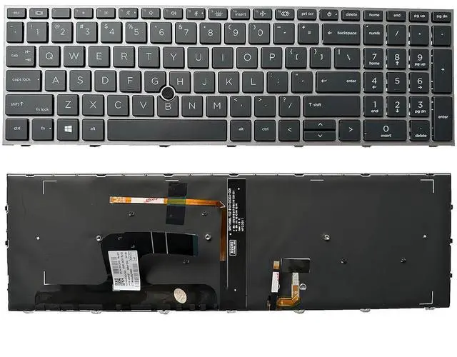 Main image of Laptop Replacement US Layout with Backlight Keyboard for HP ZBOOK Fury 15 G7 G8 L12764-001 L97968-001 M17095-001 L97967-001 M17094-001 9Z.NHNBC.001 NSK-X00BC PK132WW1B00 LK132WW1A00 NSK-X01BC