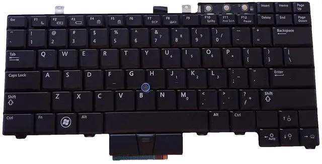 Alt view image 3 of 3 - Laptop Replacement US Layout Keyboard for Dell Latitude E6400 E6410 E6500 E6510 M4500 WX4JF HT512 0UK717 UK717 E5400 E5410 A007 Without Frame,TrackPoint,Backlit Black